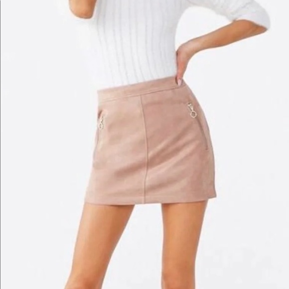 Faux suede skirt - Picture 3 of 7